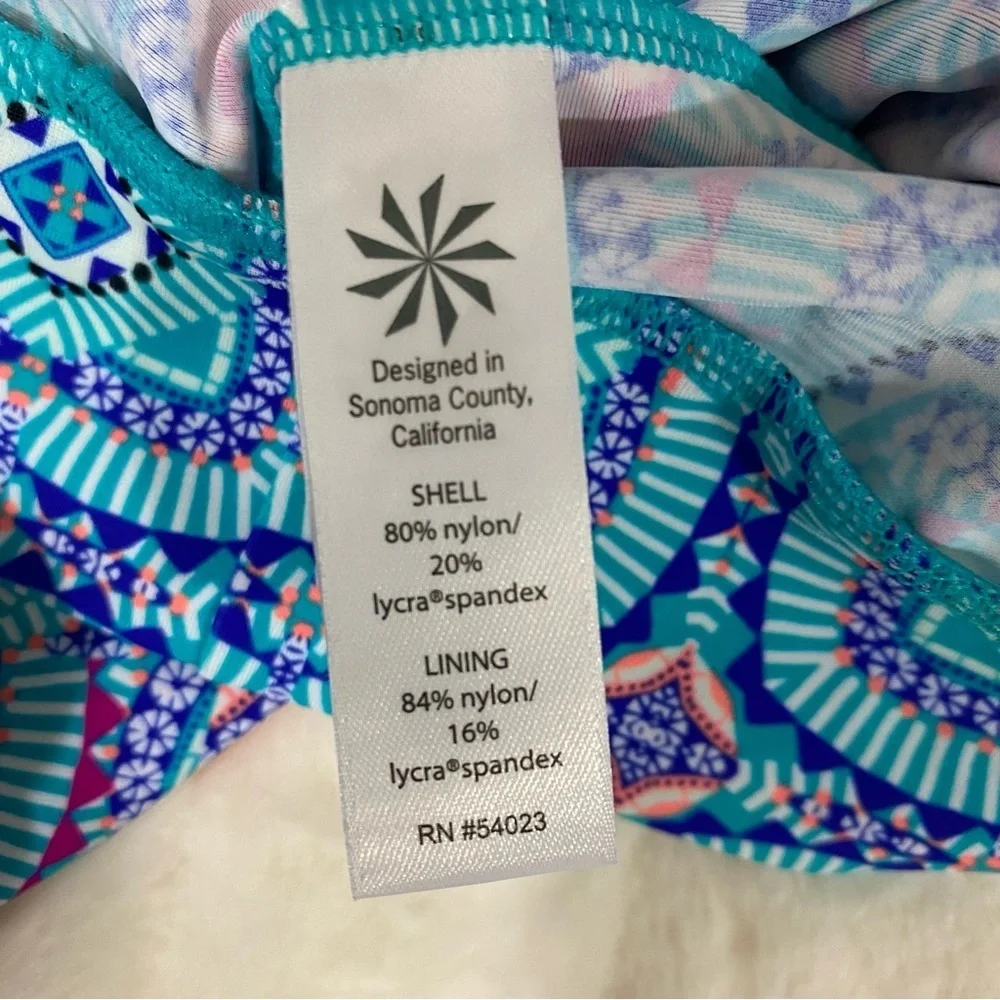ATHLETA Fiji Blousy Tankini Top, Dress Blue #593958 Size 34 D/DD NEW - Picture 10 of 12